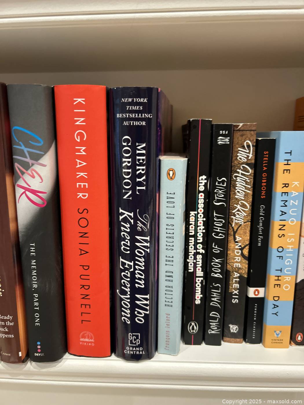 Three shelves of assorted novels and books | Maxsold