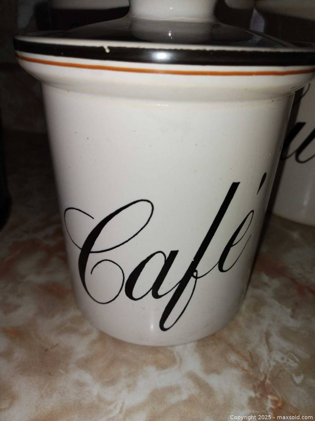 Container Jars With Script Ceramic script canisters and pottery jar | Maxsold