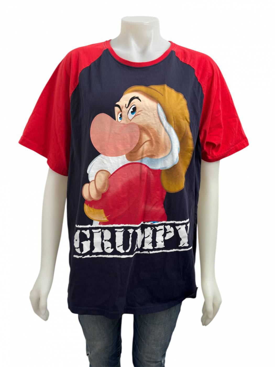 Grumpy Merchandise Disney Grumpy XXL Raglan Graphic T-Shirt | Maxsold