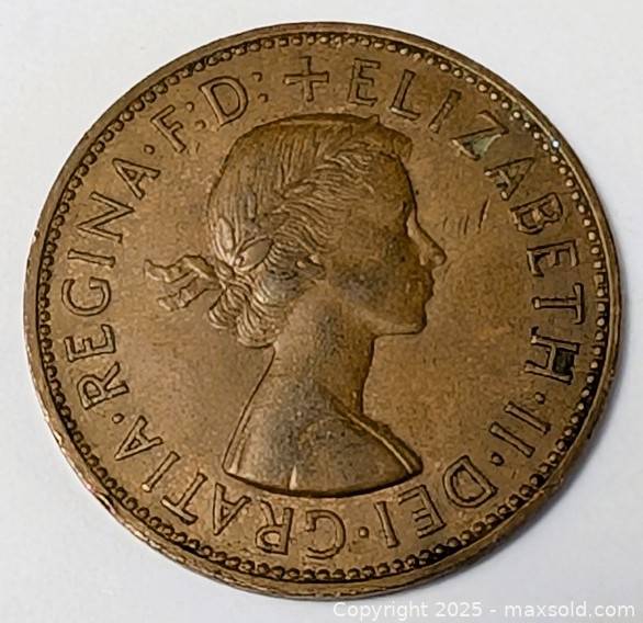 1961 UK One Penny Coin | Maxsold