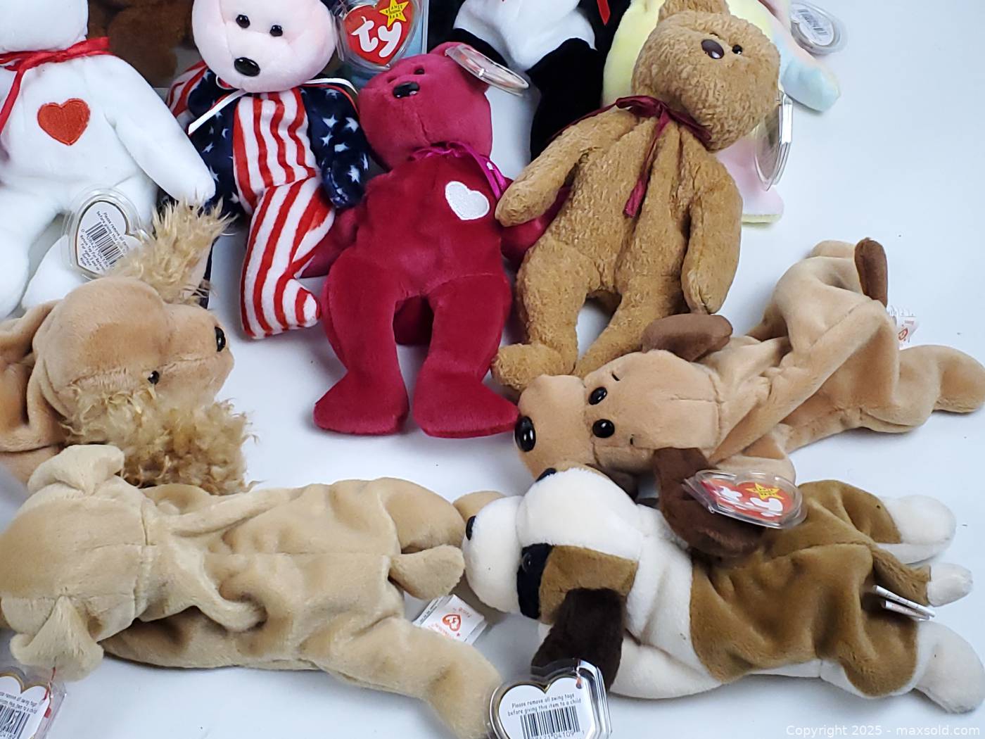 Ty Beanie Babies plush collection with display boxes | Maxsold
