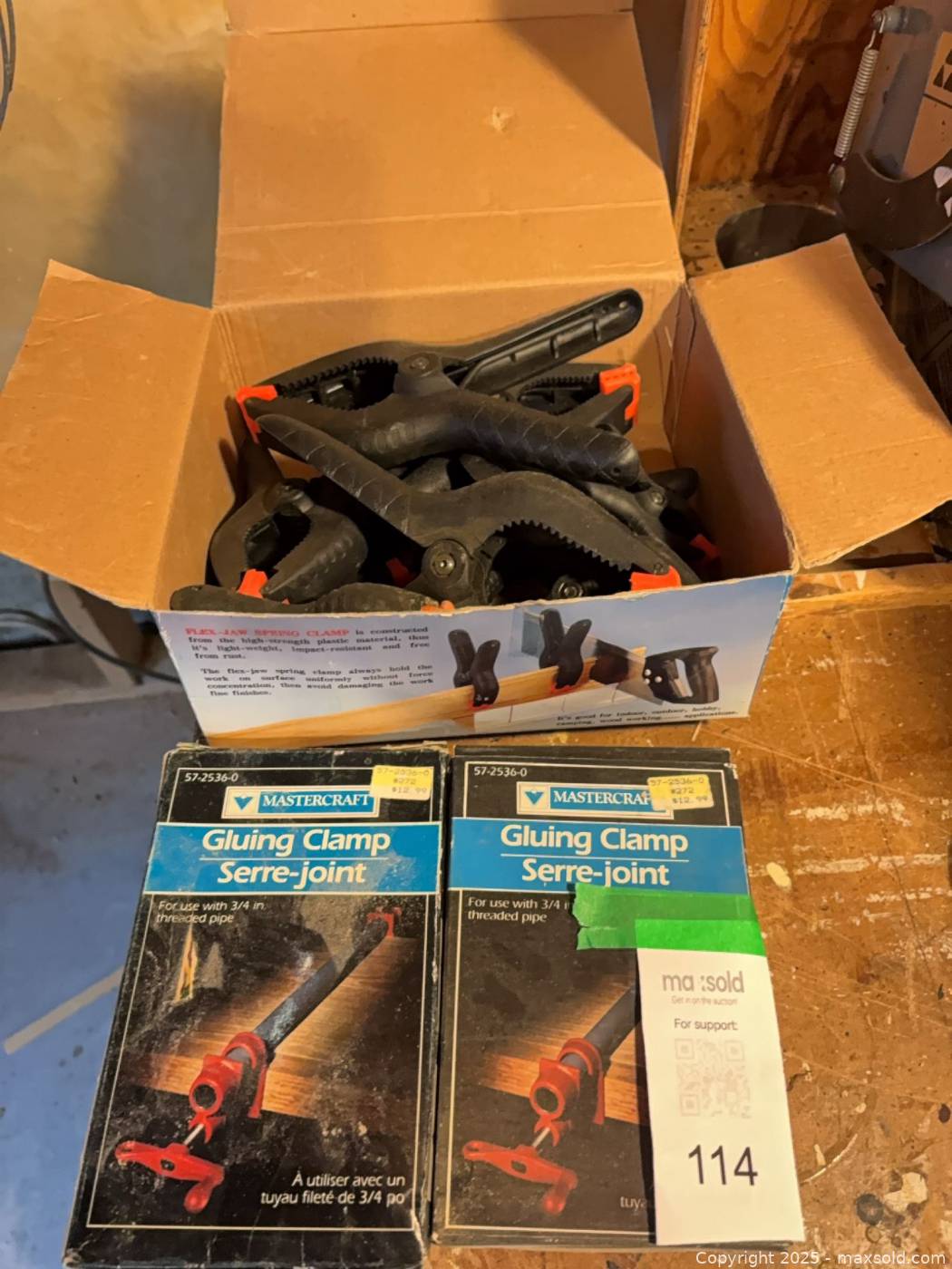 Mastercraft Spring Clamp Mastercraft pipe gluing clamp fixtures and spring clamps | Maxsold