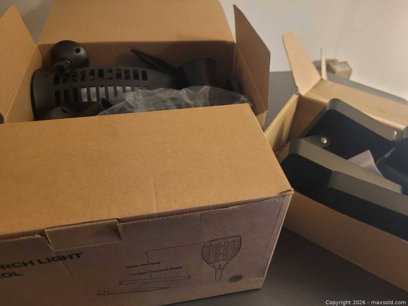 3 Boxes LED Solar Torch Lights | Maxsold