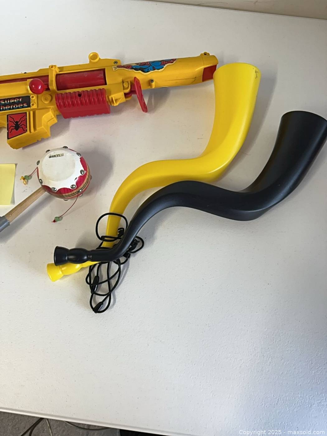 Spider-Man Ricochet shooter, drum and horns | Maxsold