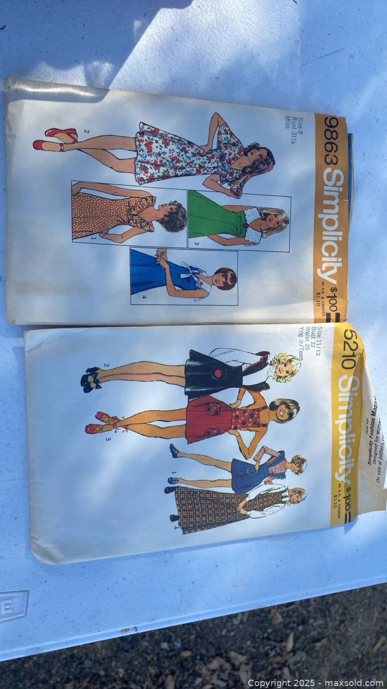 Vintage Simplicity sewing patterns, magazine & thread | Maxsold