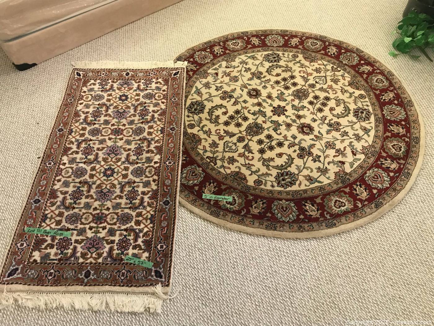 Two oriental style area rugs | Maxsold