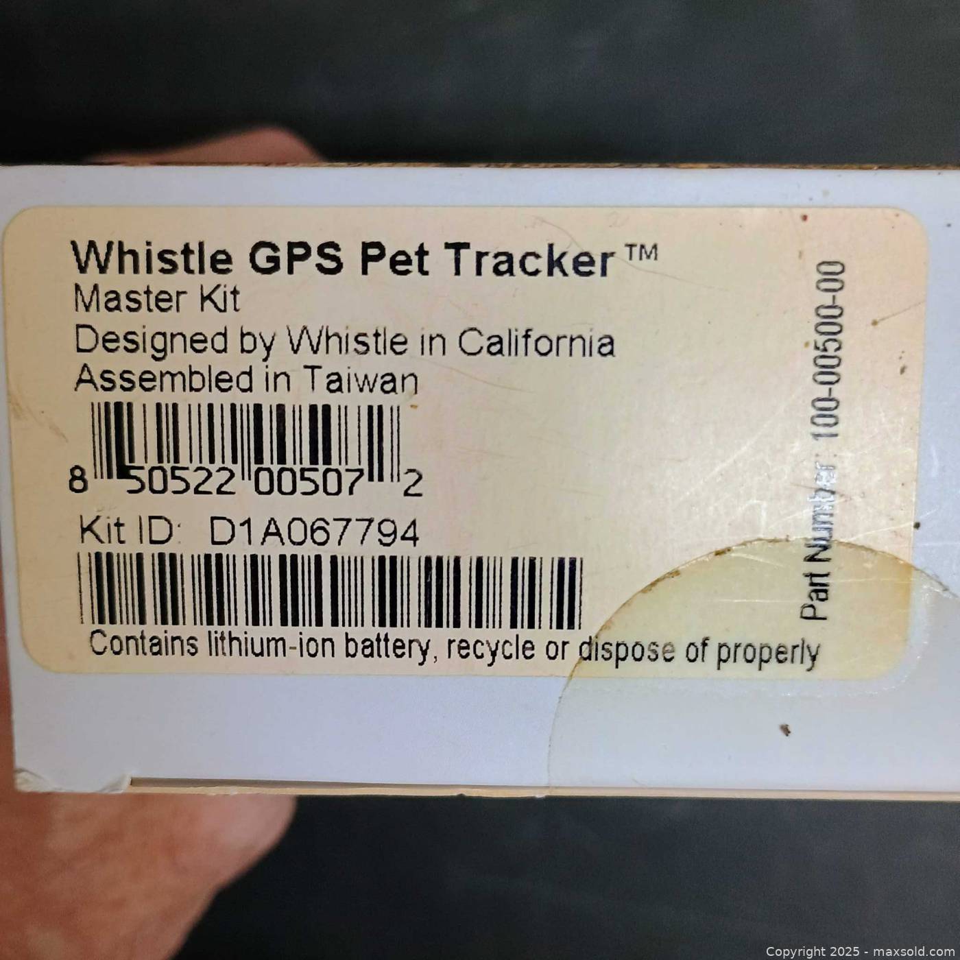 Image showcasing Whistle GPS pet tracker new in box | Maxsold