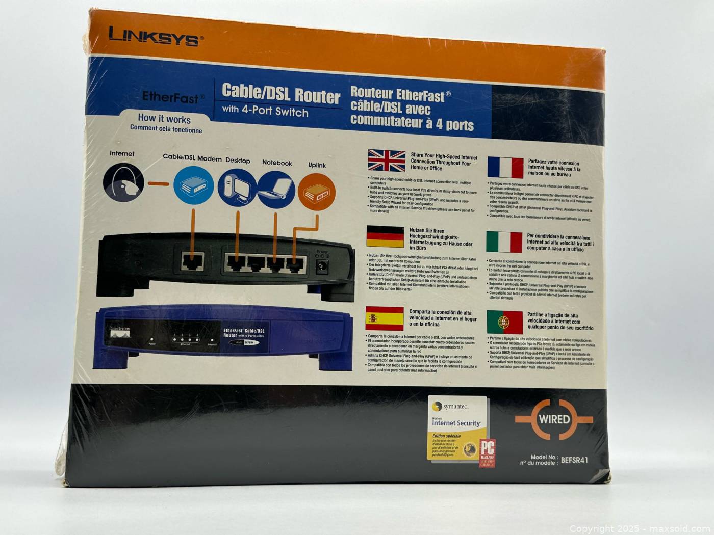 Linksys BEFSR41 4-Port 10/100 Wired Router | Maxsold