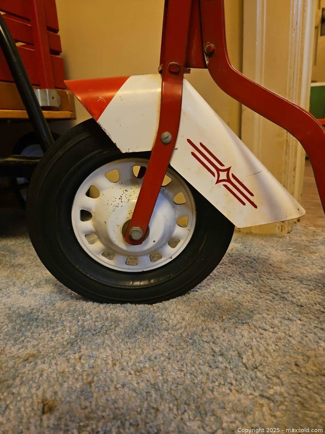 Vintage kick scooter with folding seat | Maxsold