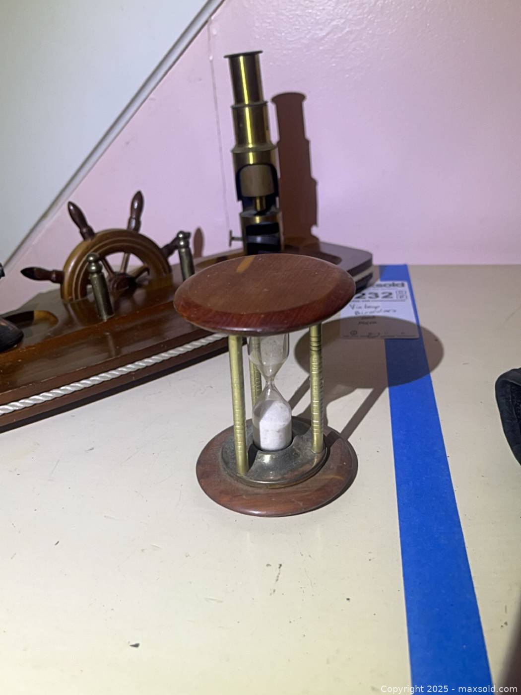 Bausch & Lomb binoculars, vintage opera glasses, brass field microscope ...
