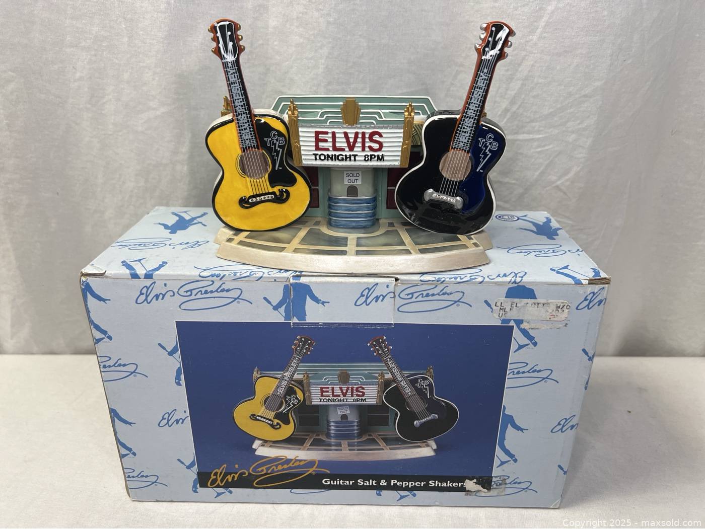 Vandor Elvis Presley – Borsa Di Latta Grande (XL) – Porta Pranzo Retrò Con Manico Pieghevole – 22,9 X 8,9 X 19,1 Cm