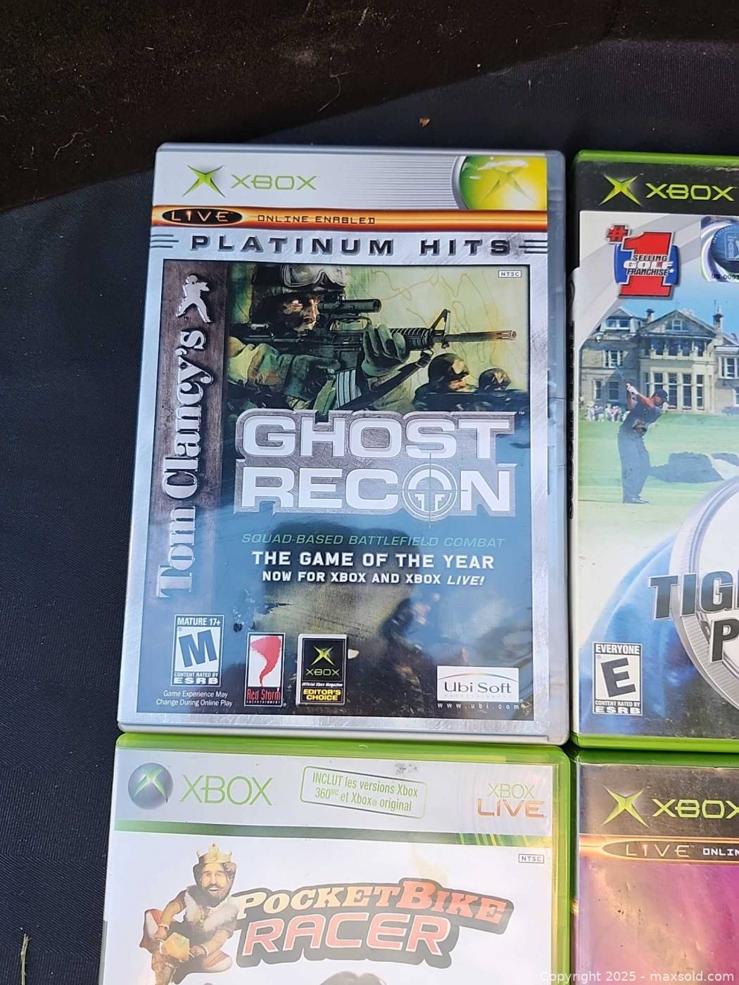 Orginal Xbox Collection Disc 4 original Xbox game discs with cases | Maxsold