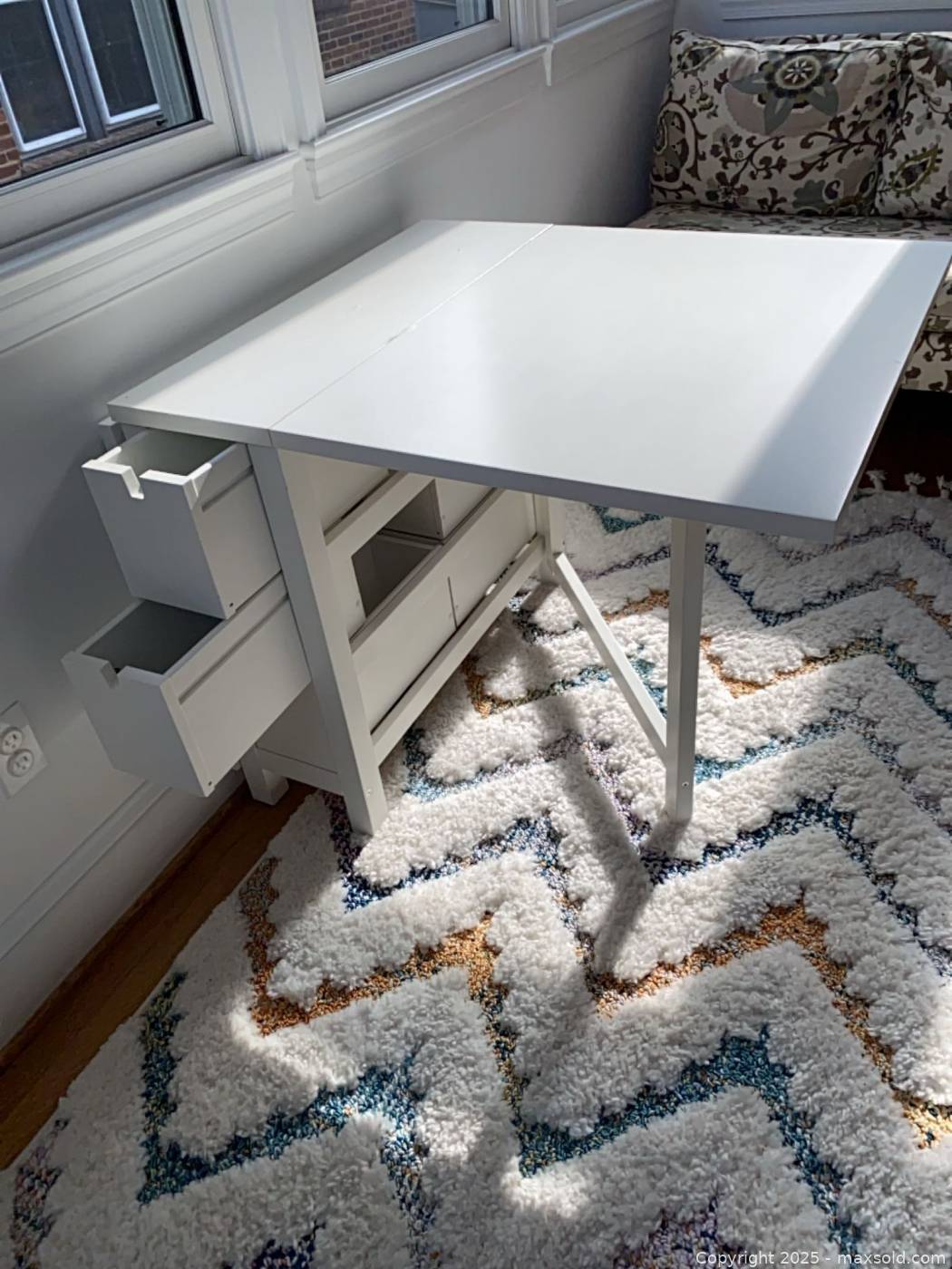 ikea-norden-white-gateleg-table-maxsold