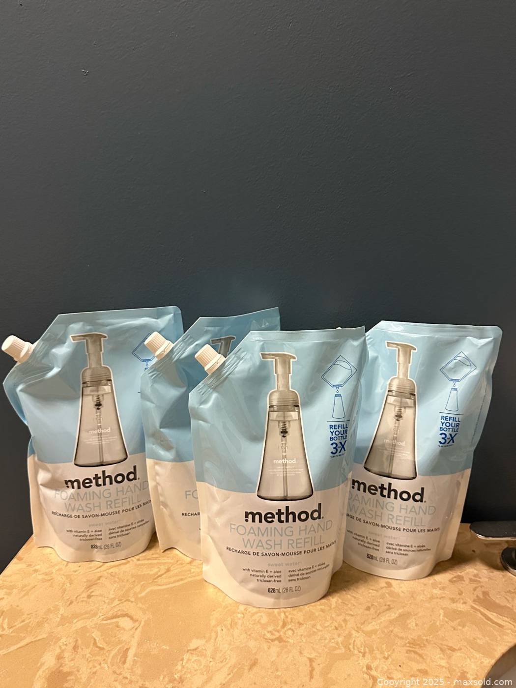 Method Sweet Water Foaming Hand Wash Refill 828 mL, 4 Pack | Maxsold