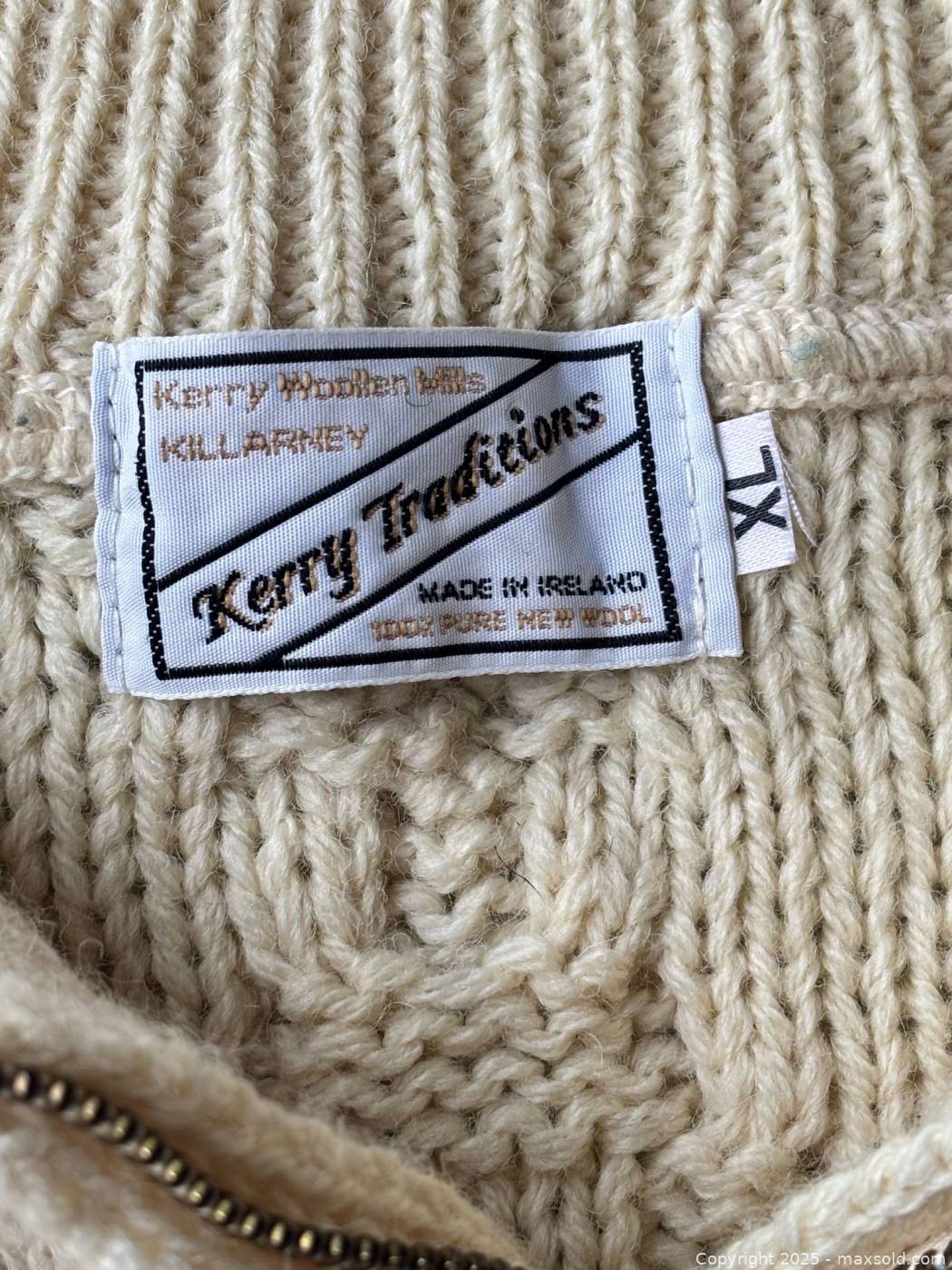 Vintage Kerry Traditions 100% Wool Sweater XL | Maxsold