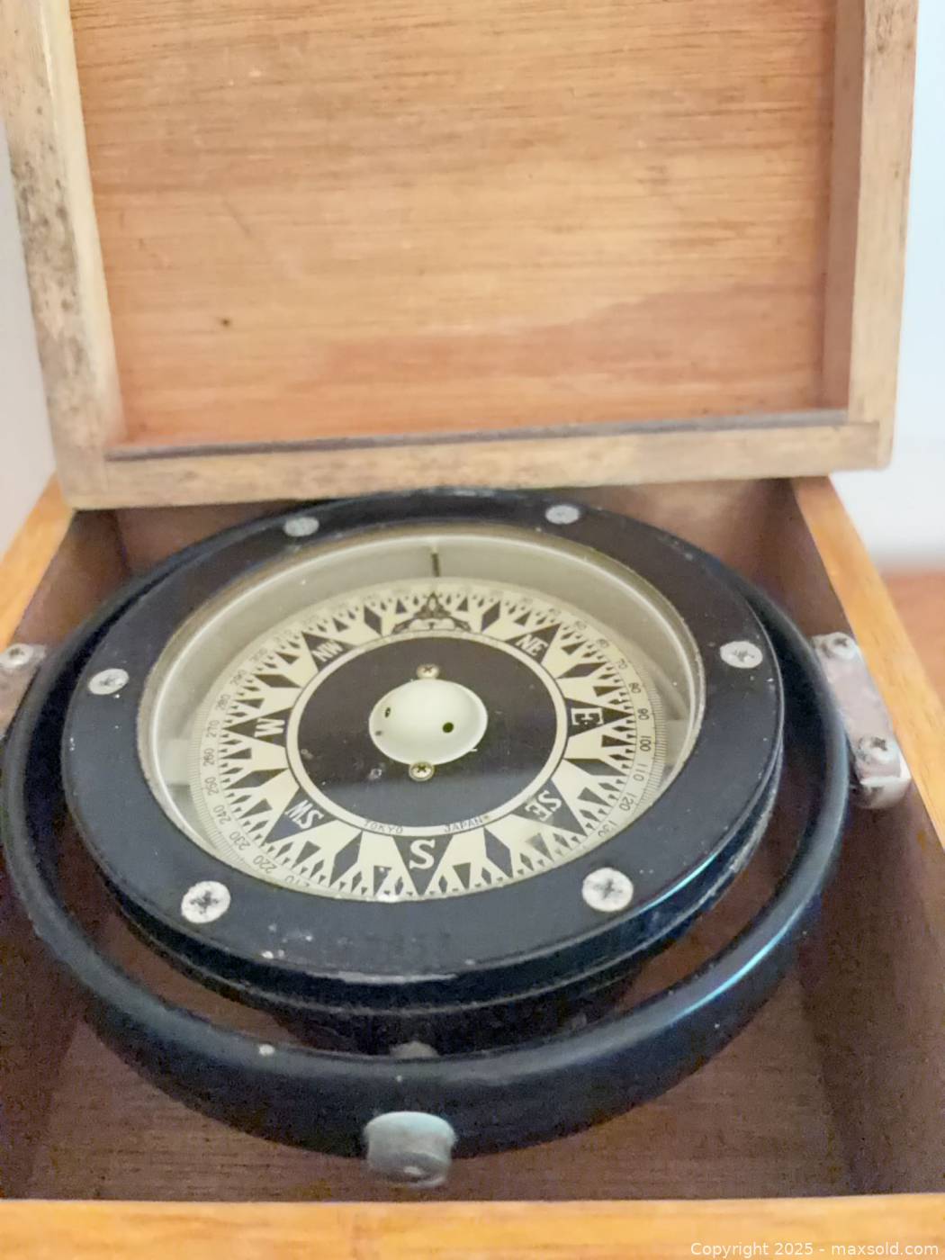 Gimble Compass Saura B-75L gimbal nautical compass with box | Maxsold