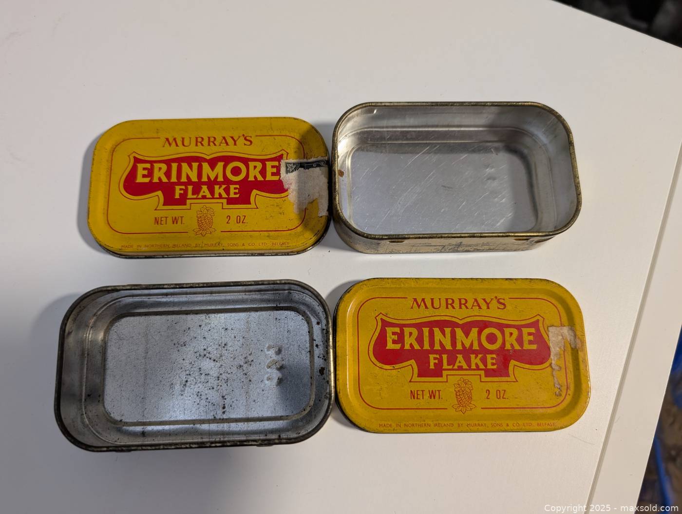 Vintage Murray's Erinmore Flake Tobacco Tins