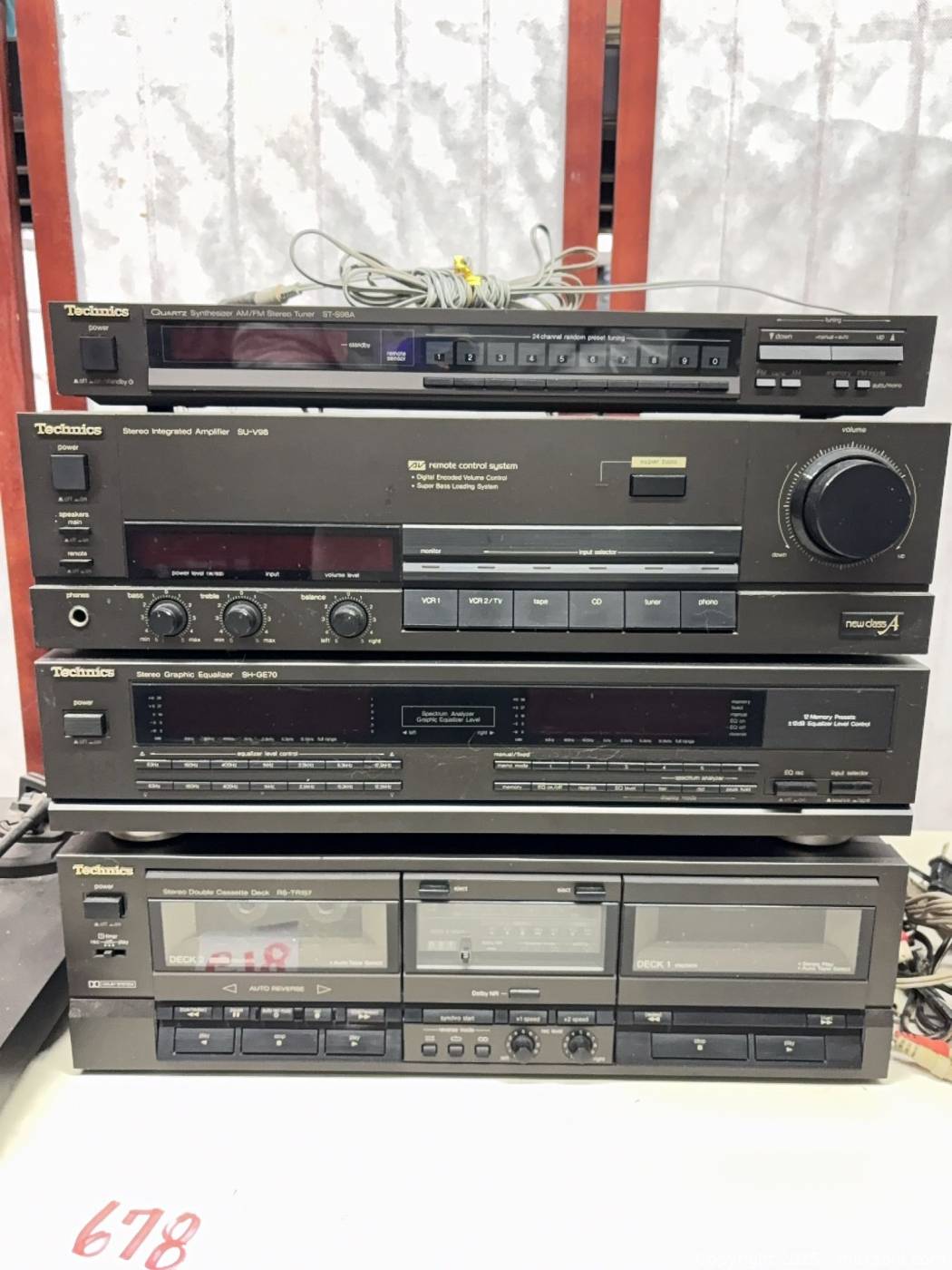 Technics stereo component system, five units | Maxsold