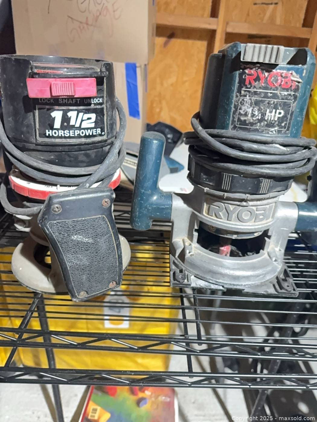 Craftsman 1-1/2 HP and Ryobi 1-3/4 HP routers | Maxsold