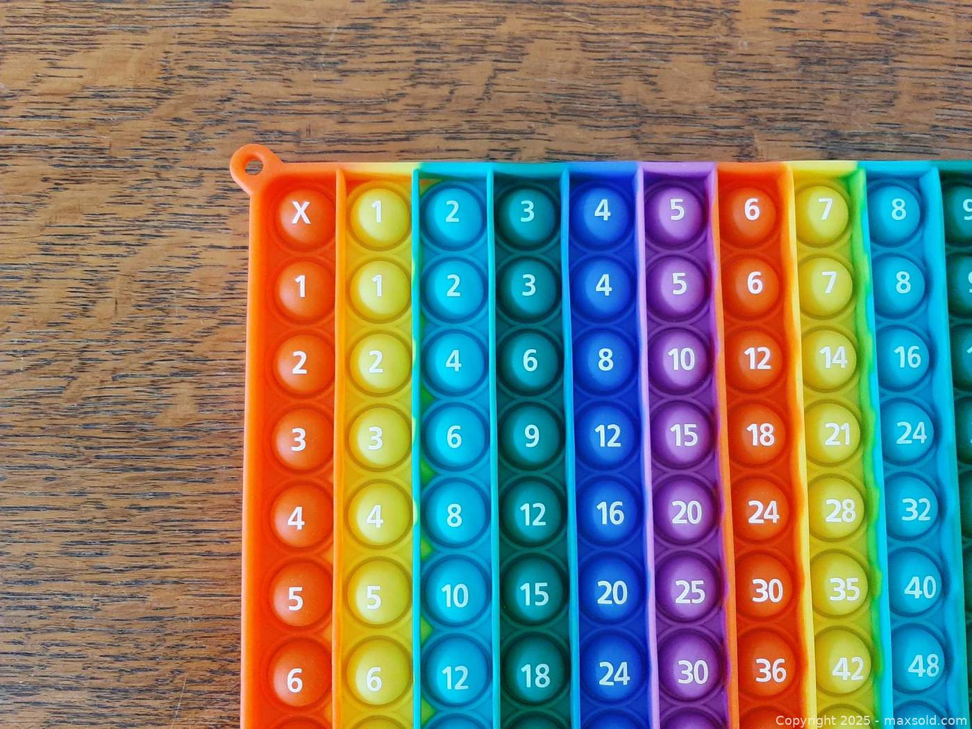 Large multiplication table fidget toy | Maxsold