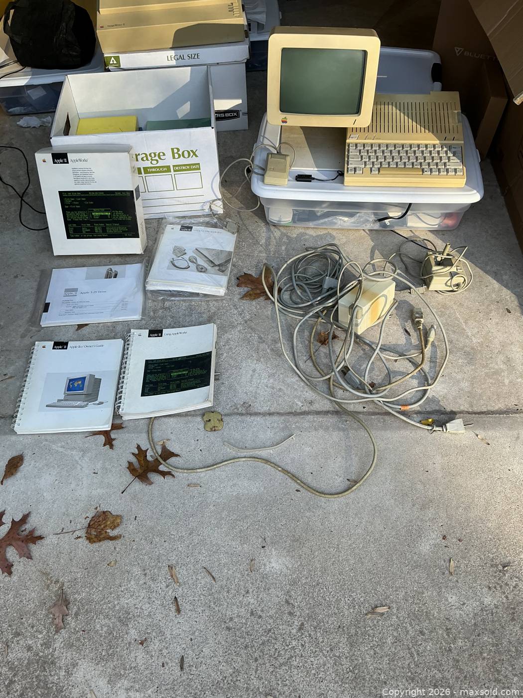 Apple II Computer, Printer, Floppy Drive & 27-Inch LED Cinema