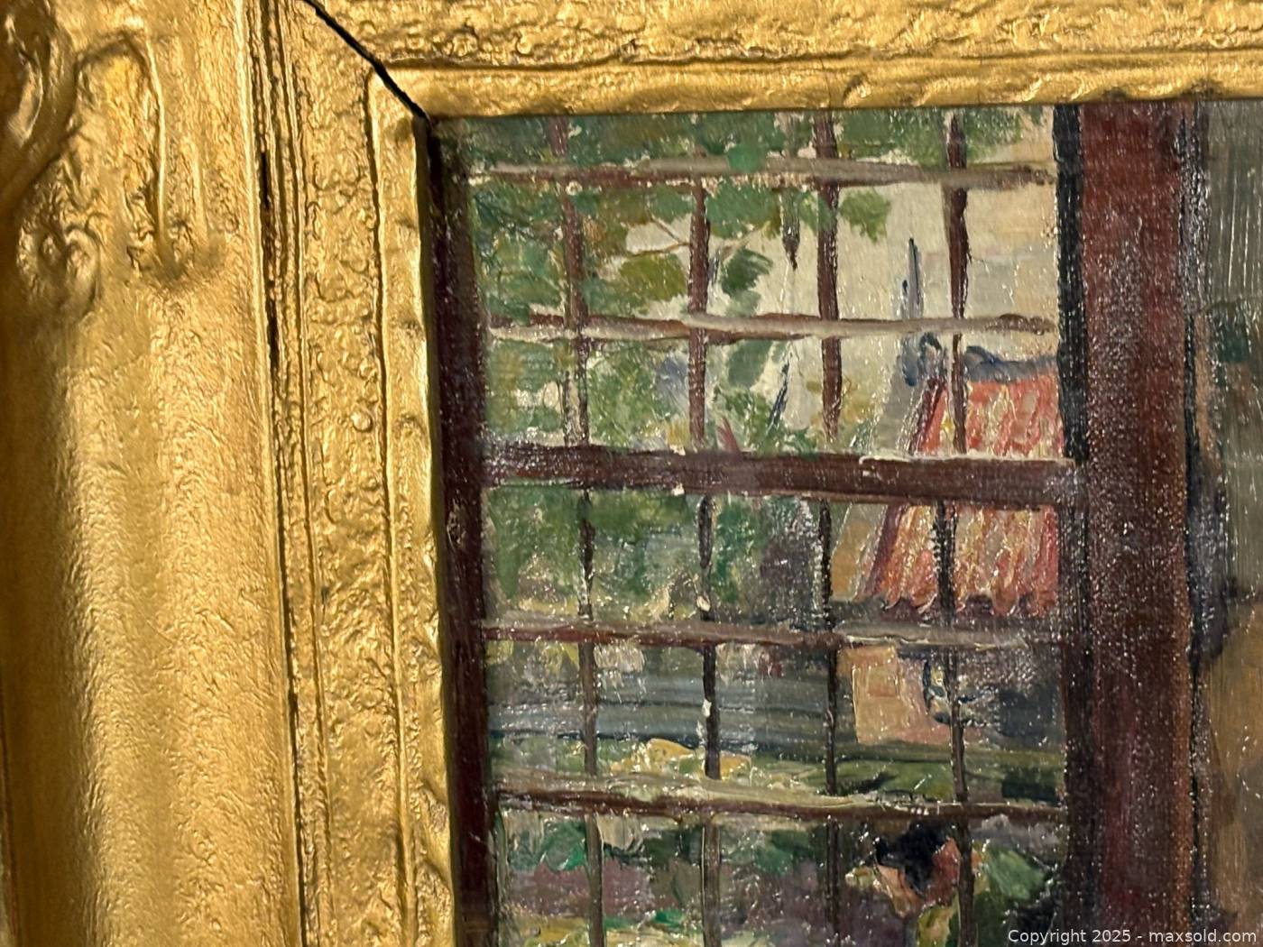 Mary Digman Mary Ella Williams Digman oil painting The Old Spinner | Maxsold