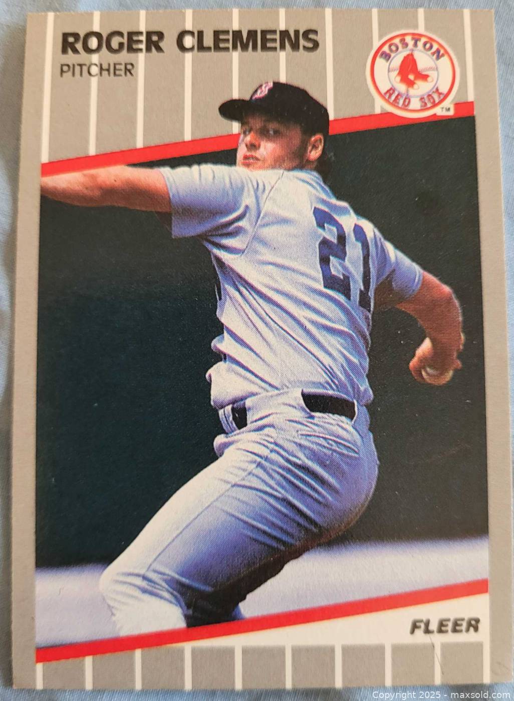 1989 Roger Clemens Fleer Baseball Card #85 | Maxsold