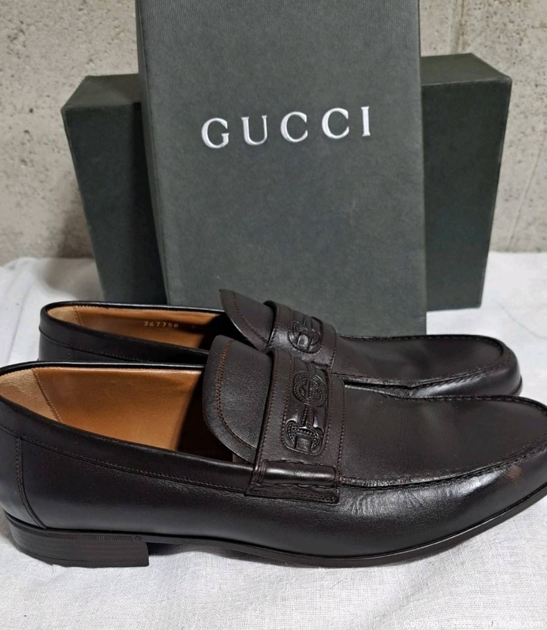 Gucci leather loafers size US 9 Maxsold