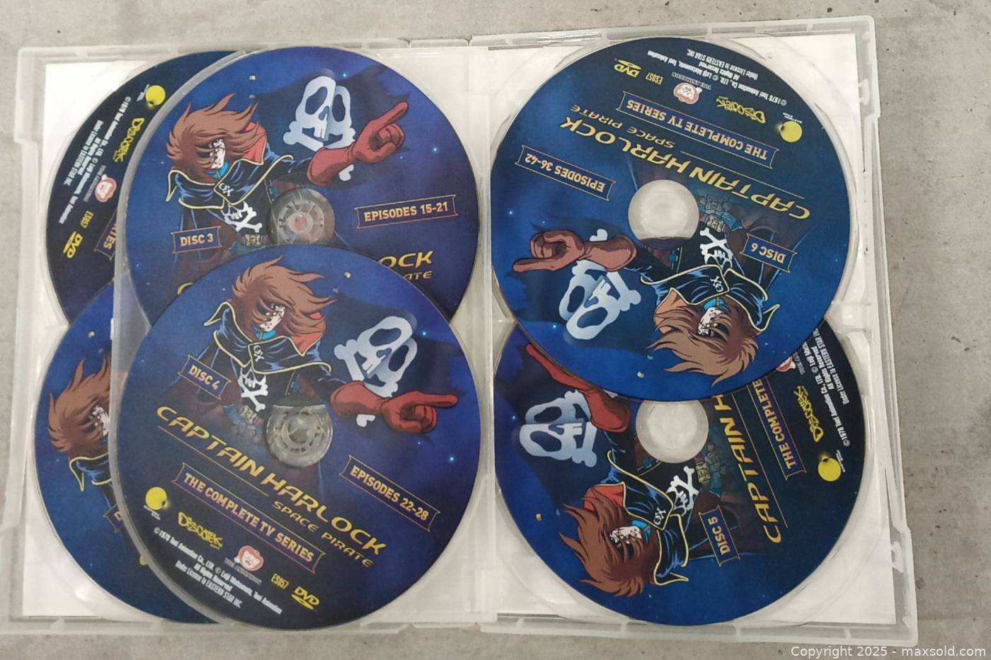 Captain Harlock Space Pirate complete DVD TV series Maxsold