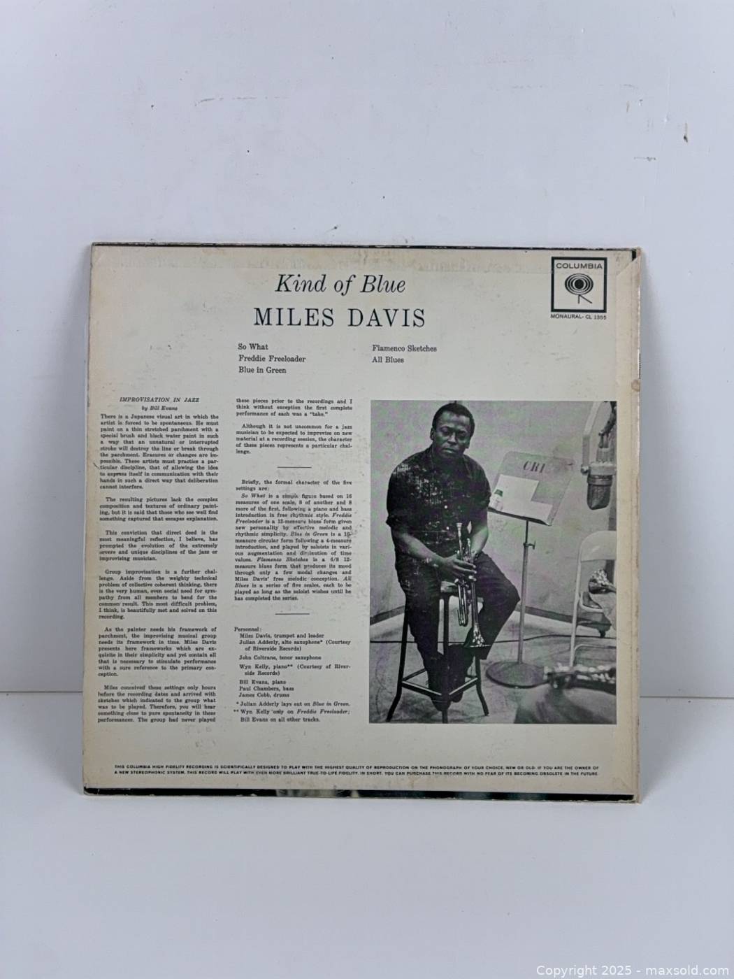 Miles Davis ‎/ Kind Of Blue - LP Used