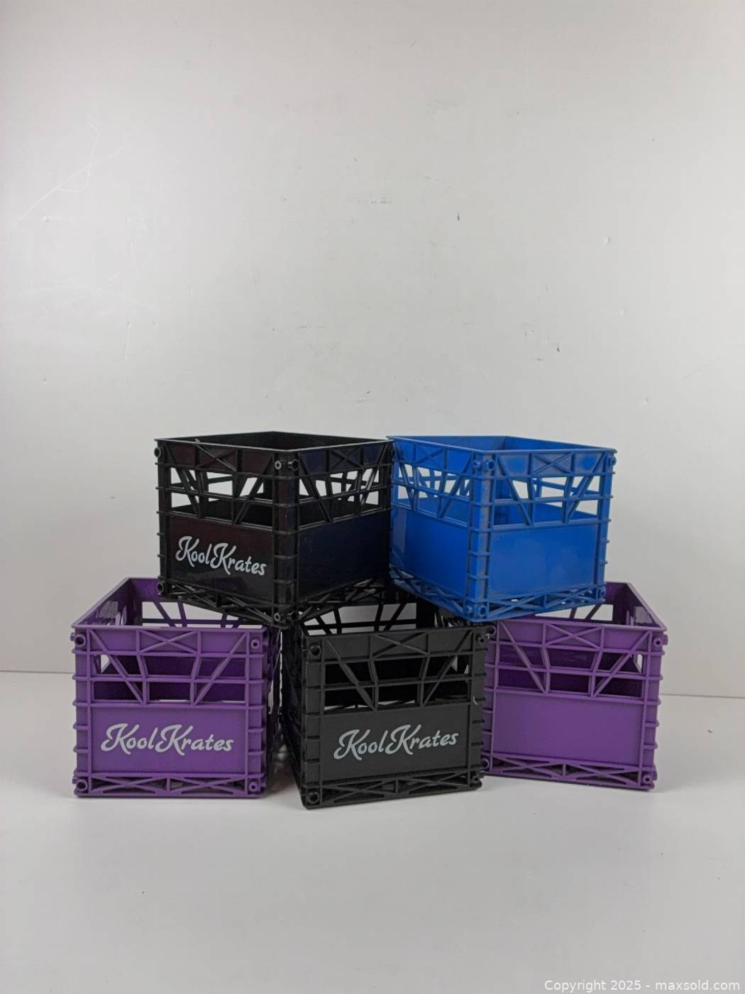 Five Kool Krates modular CD storage crates | Maxsold