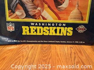 1988 Washington Redskins NFC Champions poster | Maxsold