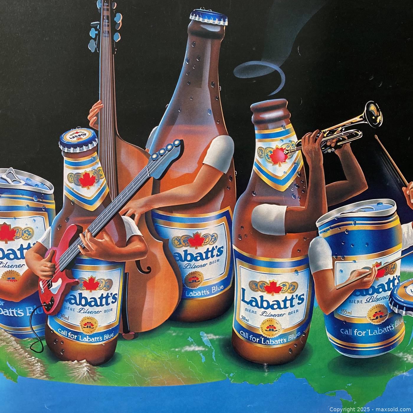 Labatt Blue Rhythm & Blues advertising poster | Maxsold