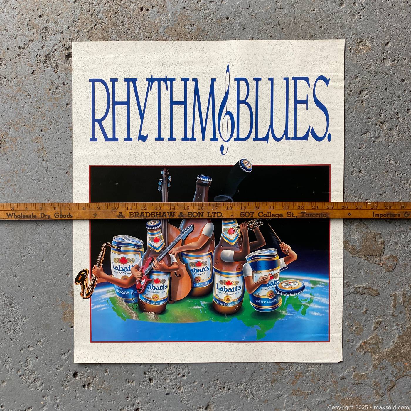 Labatt Blue Rhythm & Blues advertising poster | Maxsold