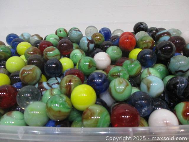 20 lb large glass marbles | Maxsold