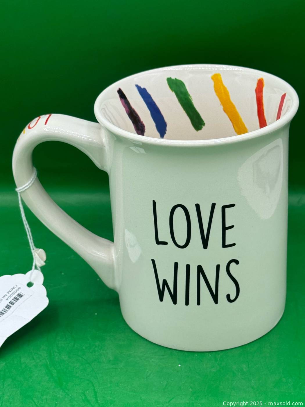 ENESCO Our Name is Mud Fake News Retired Tazza da caffè per dipendenti, Terraglia, Bianco