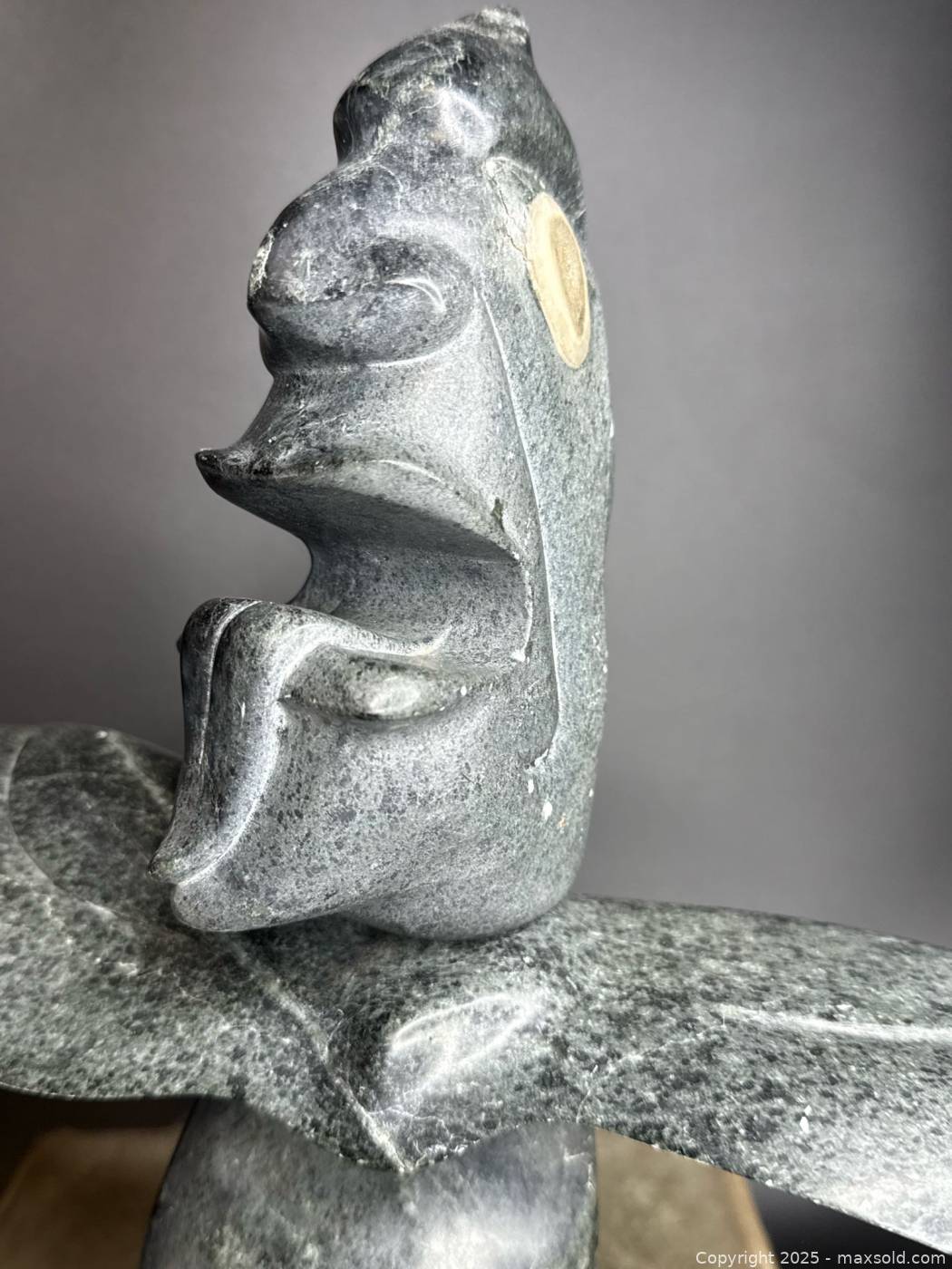 Inuit Turtle Signed Inuit Soapstone Sculpture | Maxsold