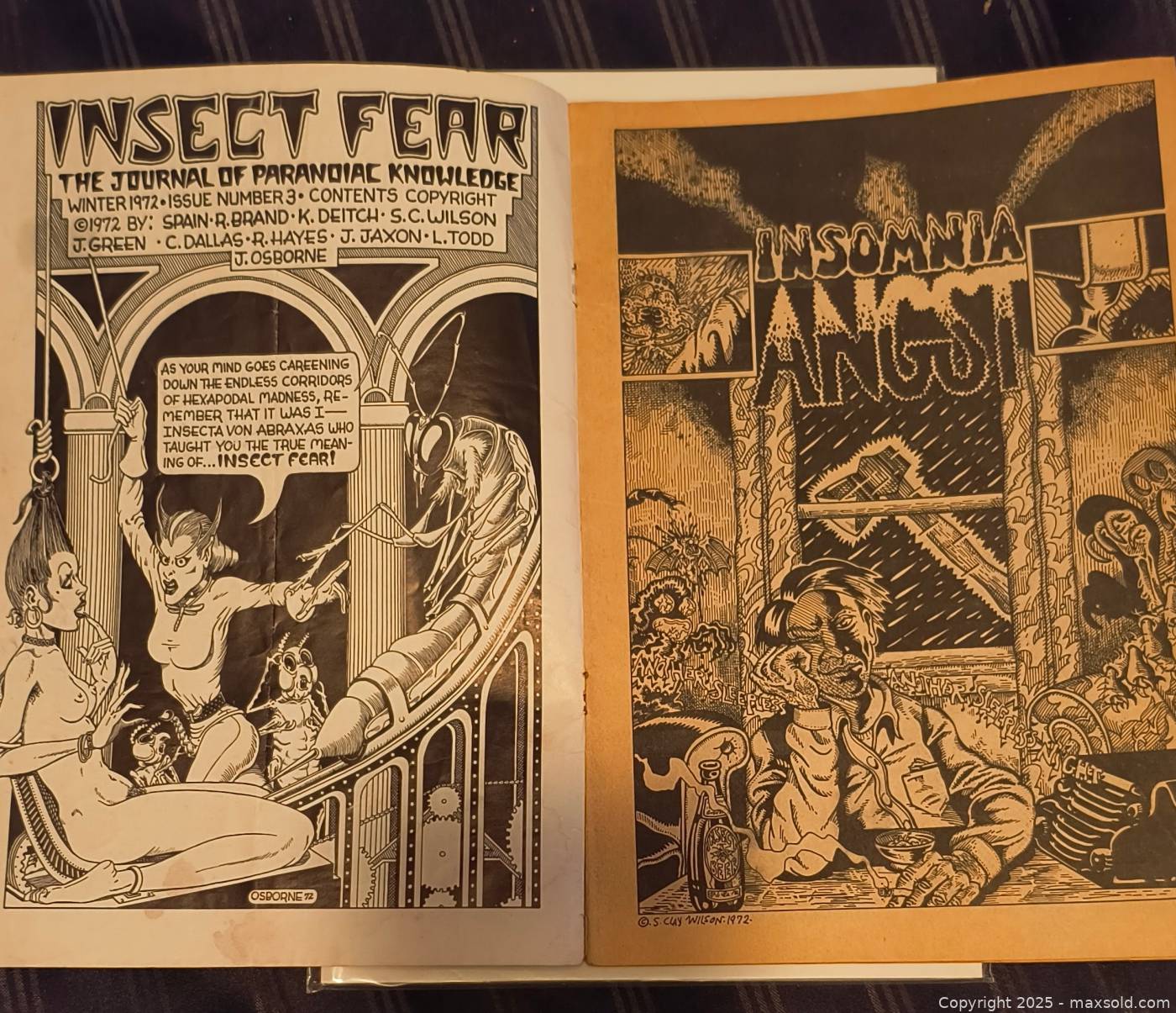 Insect Fear #3 independent comic book 1973 | Maxsold