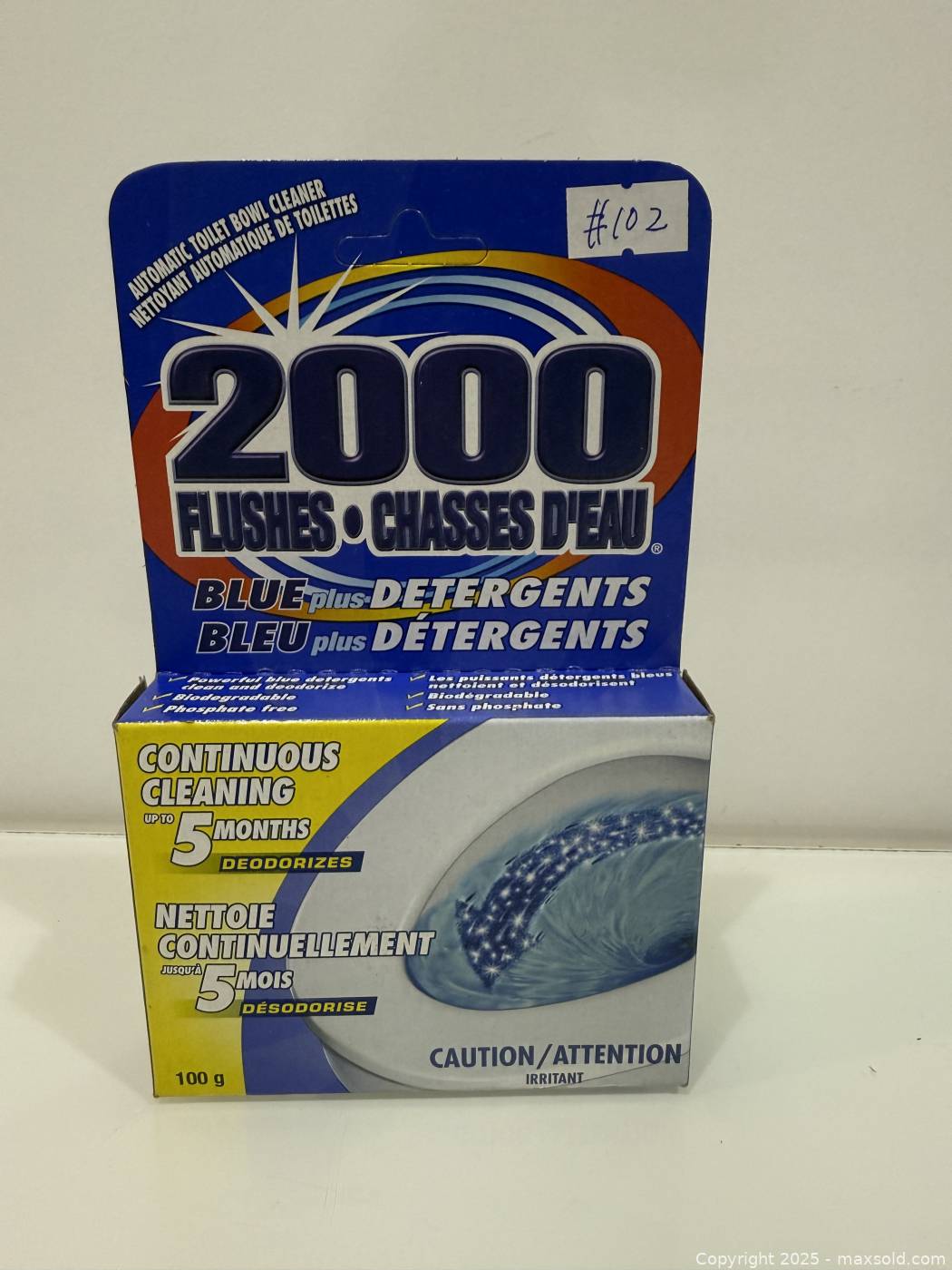 Flushes 2000 Flushes Blue Plus Detergents Toilet Bowl Cleaner | Maxsold