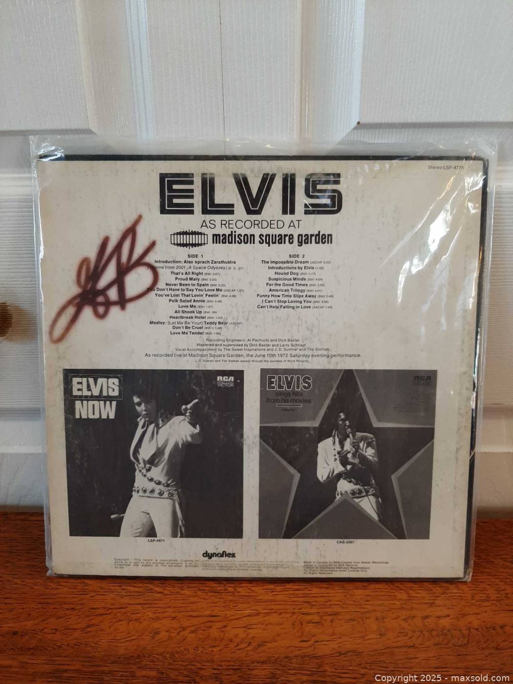 Elvis Presley “As Recorded at Madison Square Garden” 12