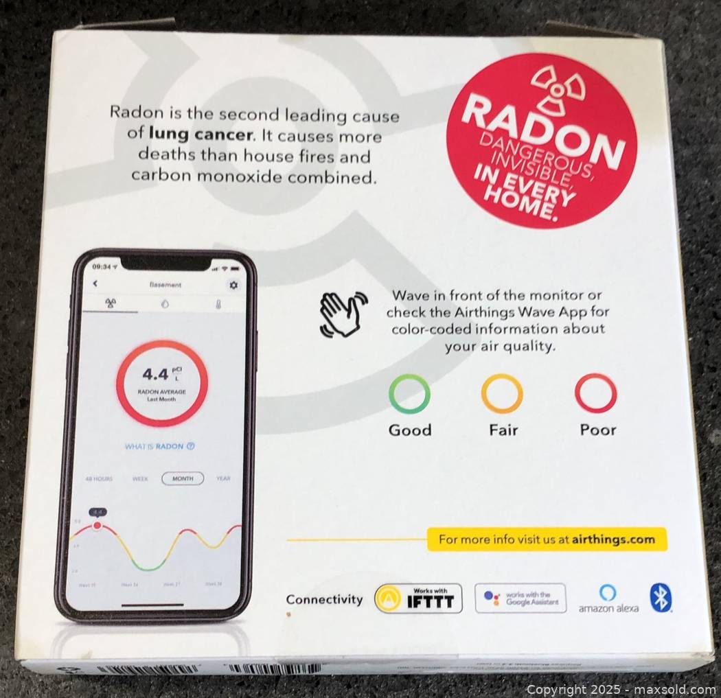 Airthings Wave Radon smart radon detector | Maxsold