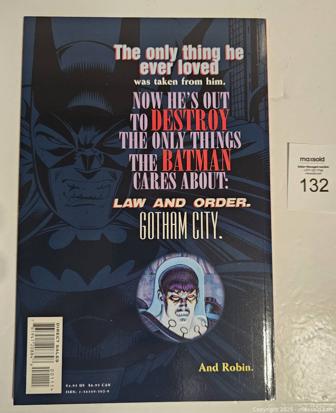 Batman: Mr. Freeze comic book | Maxsold