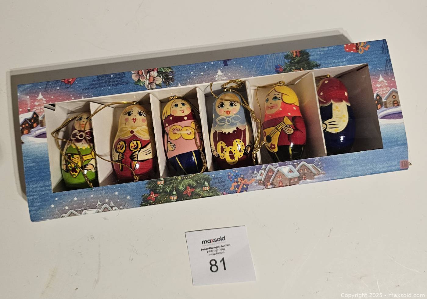 Nesting Dolls Wooden Ornaments - Brekht