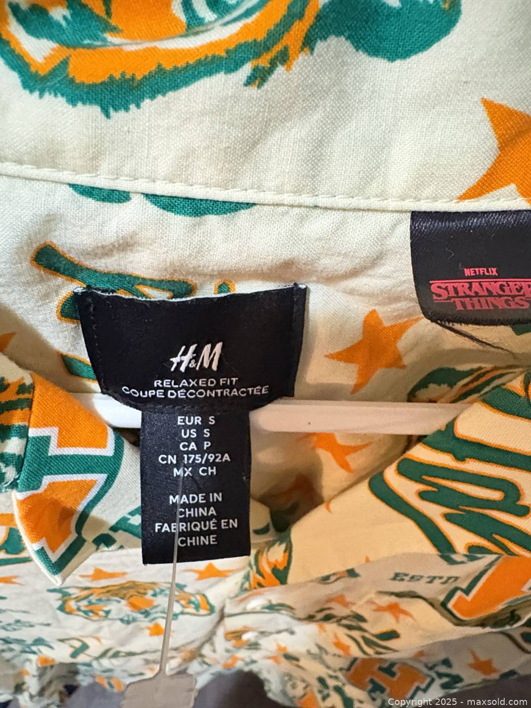H&M Stranger Things Hawkins High camp shirt S | Maxsold