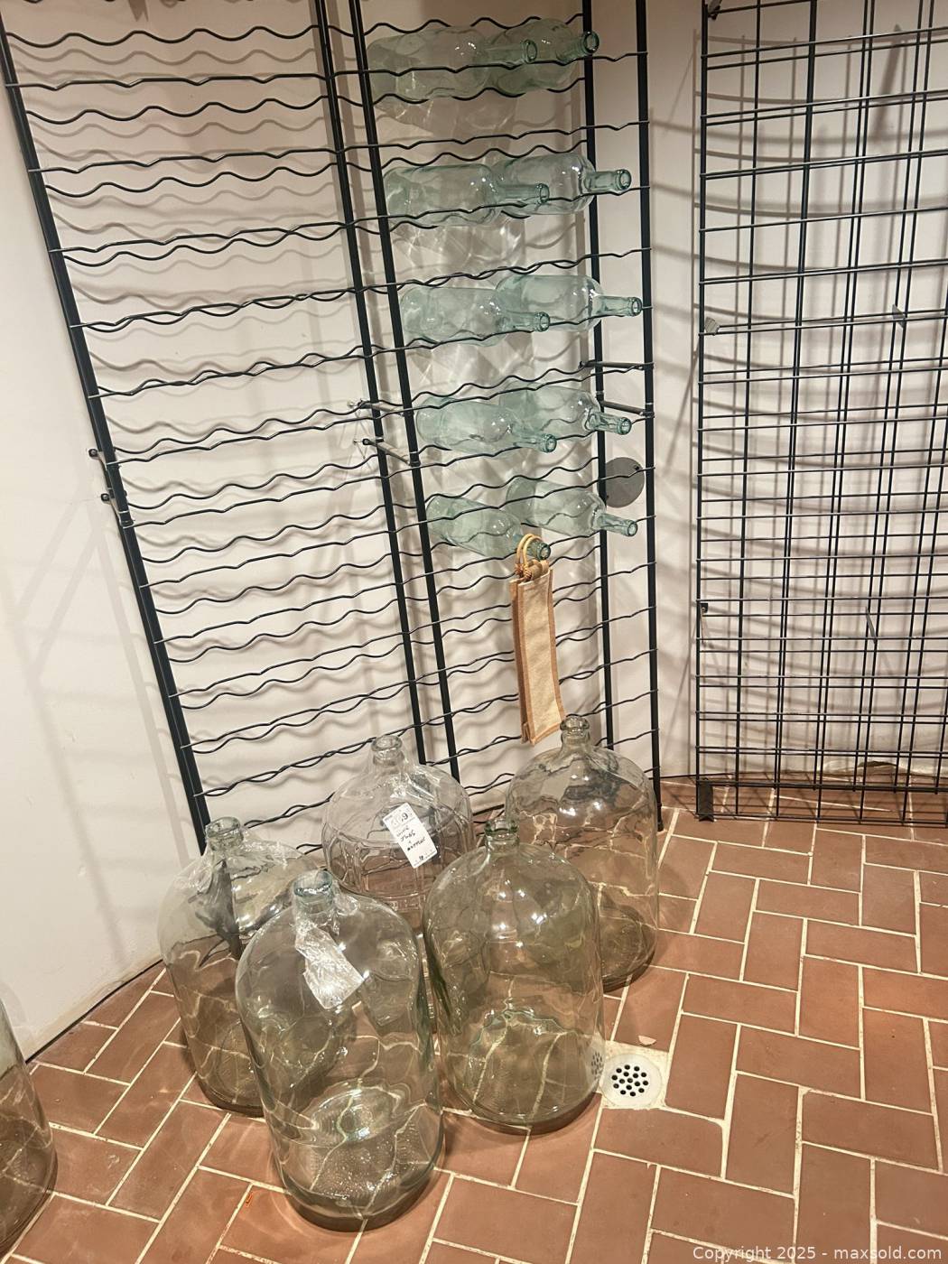 Glass Carboys, Wine Bottles, Racks | Maxsold