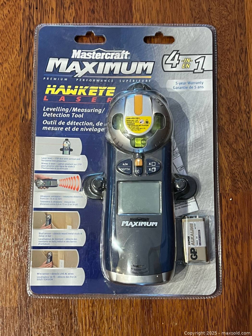 Mastercraft Maximum Hawkeye Laser 4-in-1 Levelling Tool | Maxsold