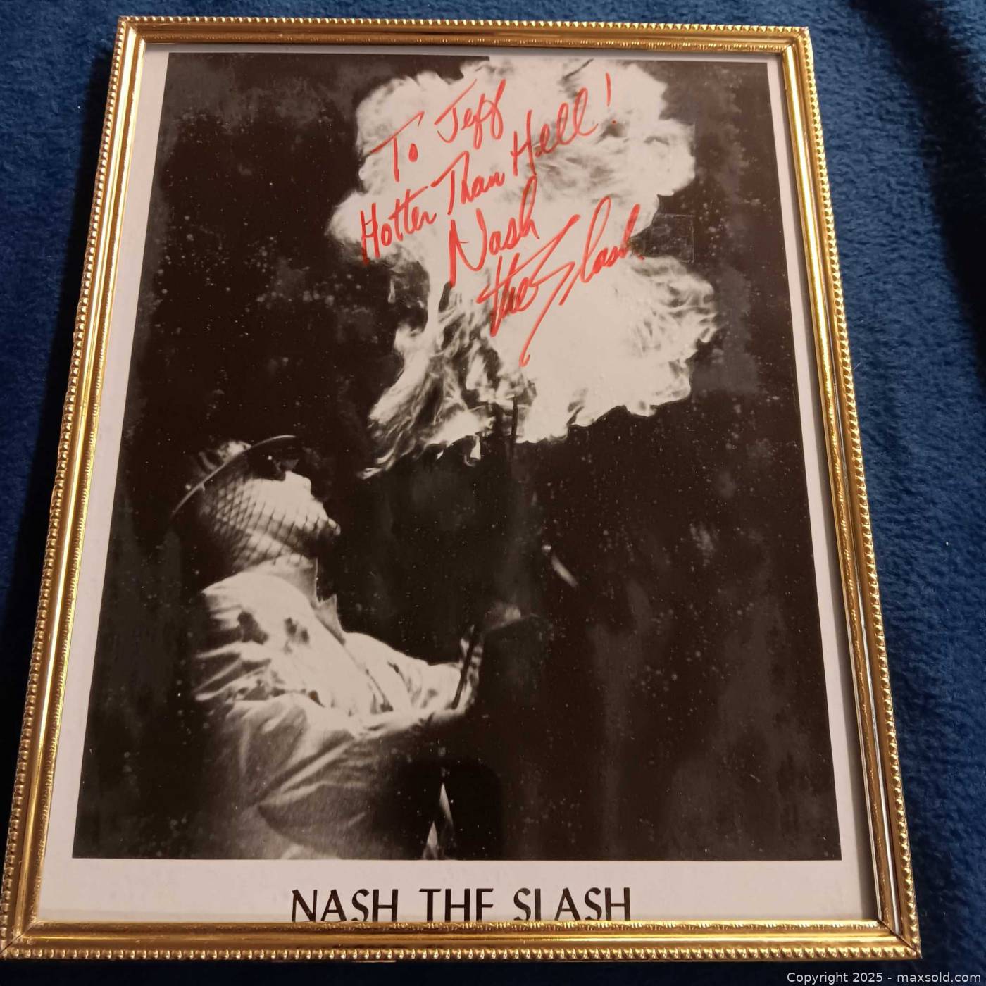 Nash the Slash signed 8x10 promo photo | Maxsold
