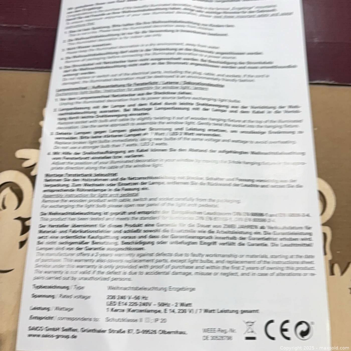 Saico Snowman LED Wooden Pyramid | Maxsold