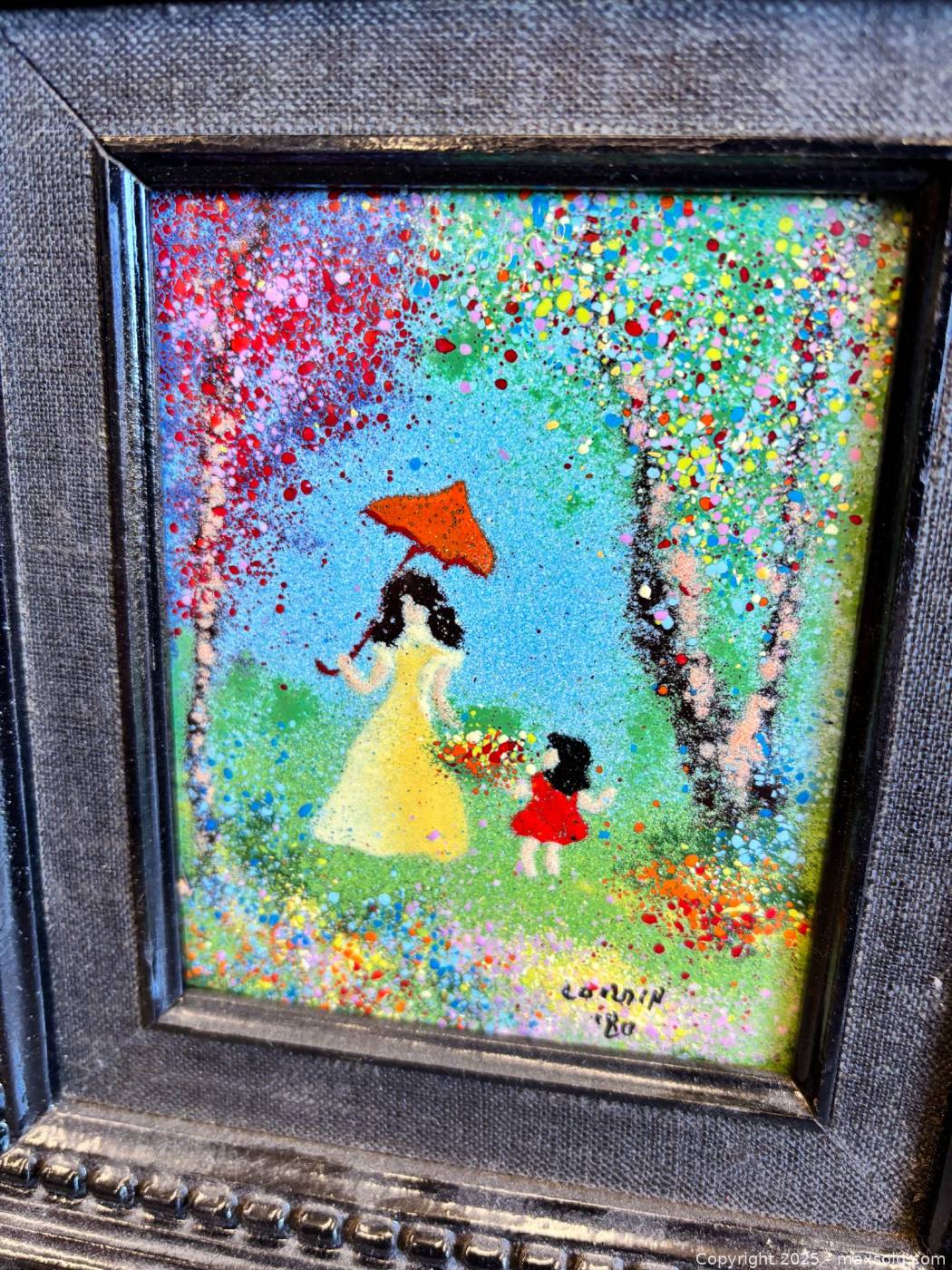 Louis Cardin サイン入り エナメル 銅 絵画アート 80年代② il_1080xN.5028889345_bdf0.jpg