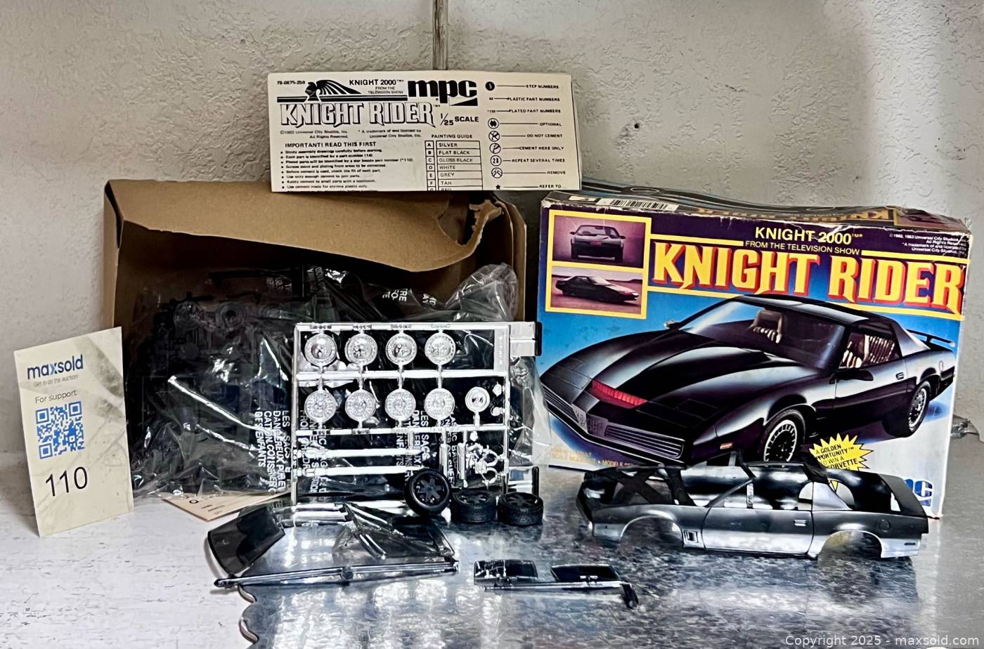 Knight Rider Kit Build Hot Wheels 8-Car Gift Pack & Knight Rider 2000 Model Kit | Maxsold